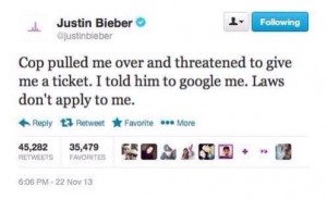 Bieber Tweet